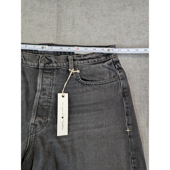 NWT Imogene and Willie Shorts Womens 30 Black Distressed Hazel Cutoff Jean Denim - Picture 4 of 9